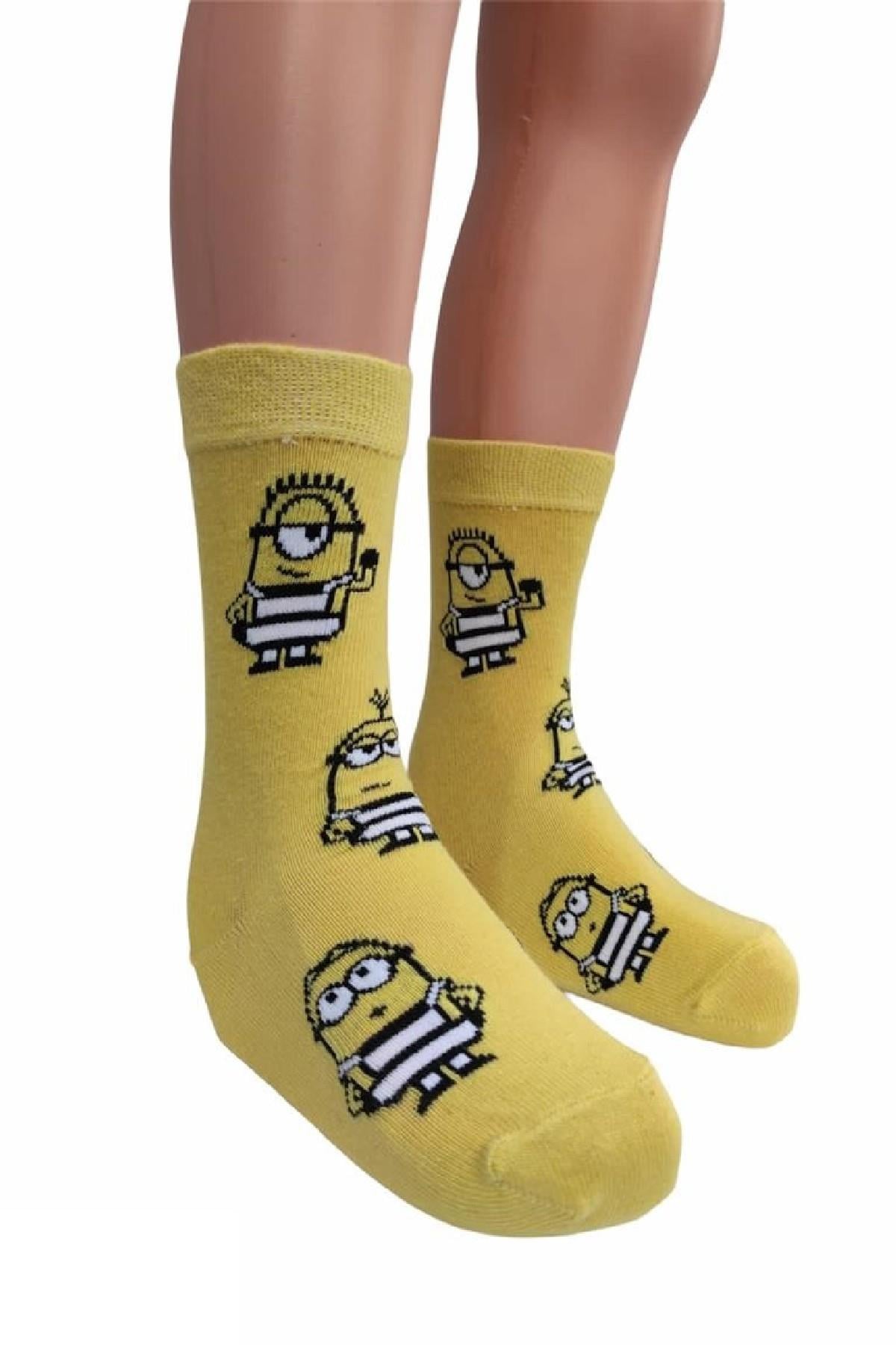 Minions Unisex Çocuk Çorabı