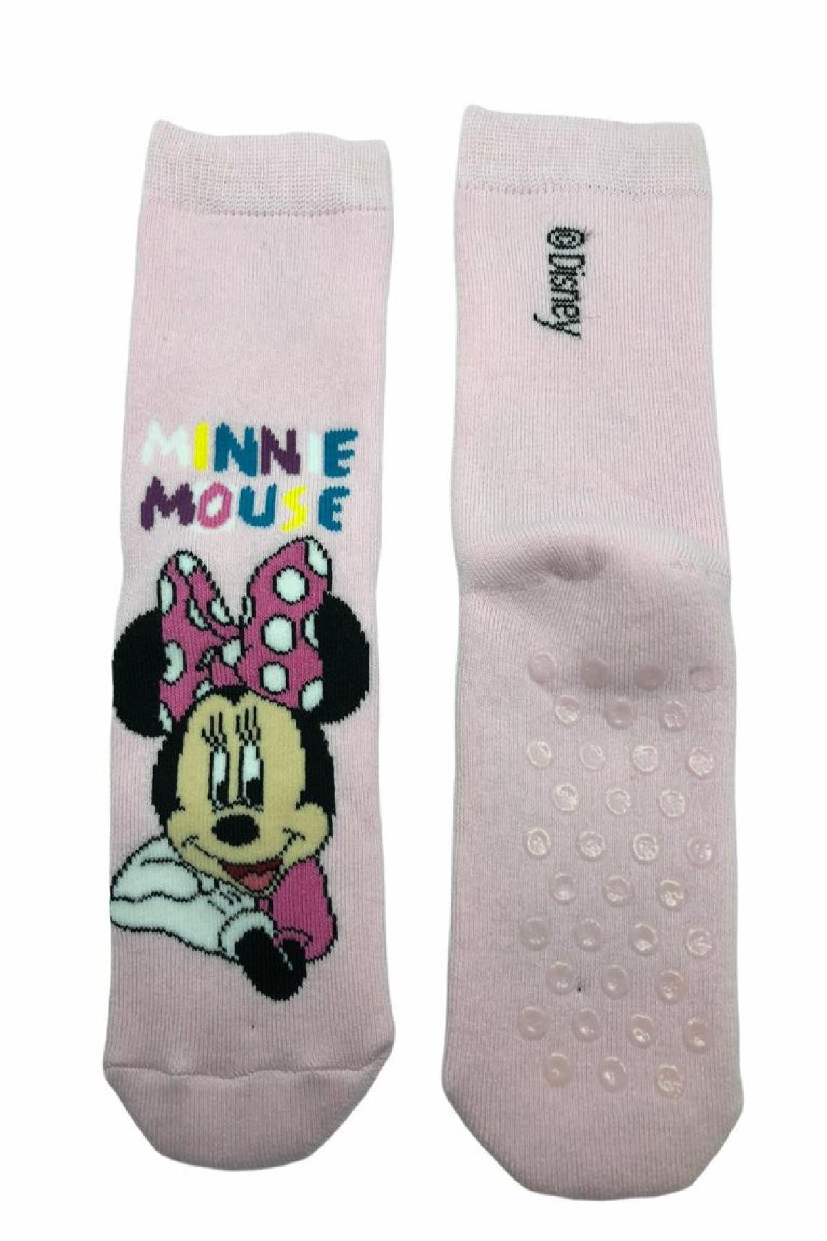 MINNIE MAUSE Havlu Kaydırmaz Tabanlı Çocuk Çorabı