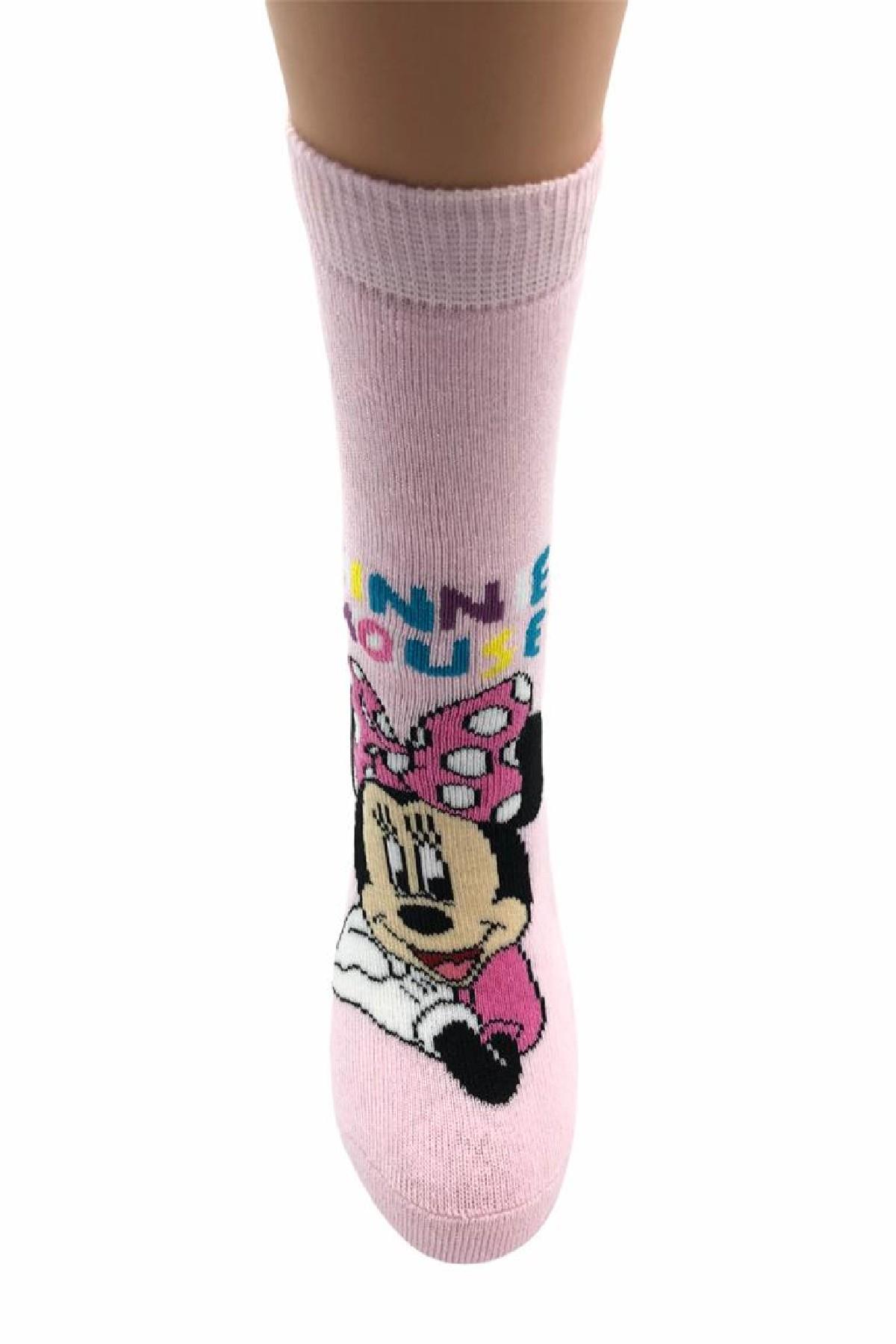 MINNIE MAUSE Havlu Kaydırmaz Tabanlı Çocuk Çorabı