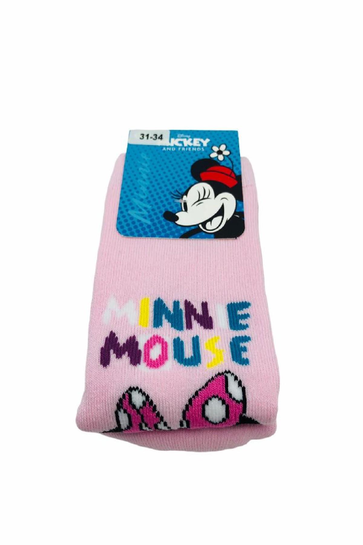 MINNIE MAUSE Havlu Kaydırmaz Tabanlı Çocuk Çorabı