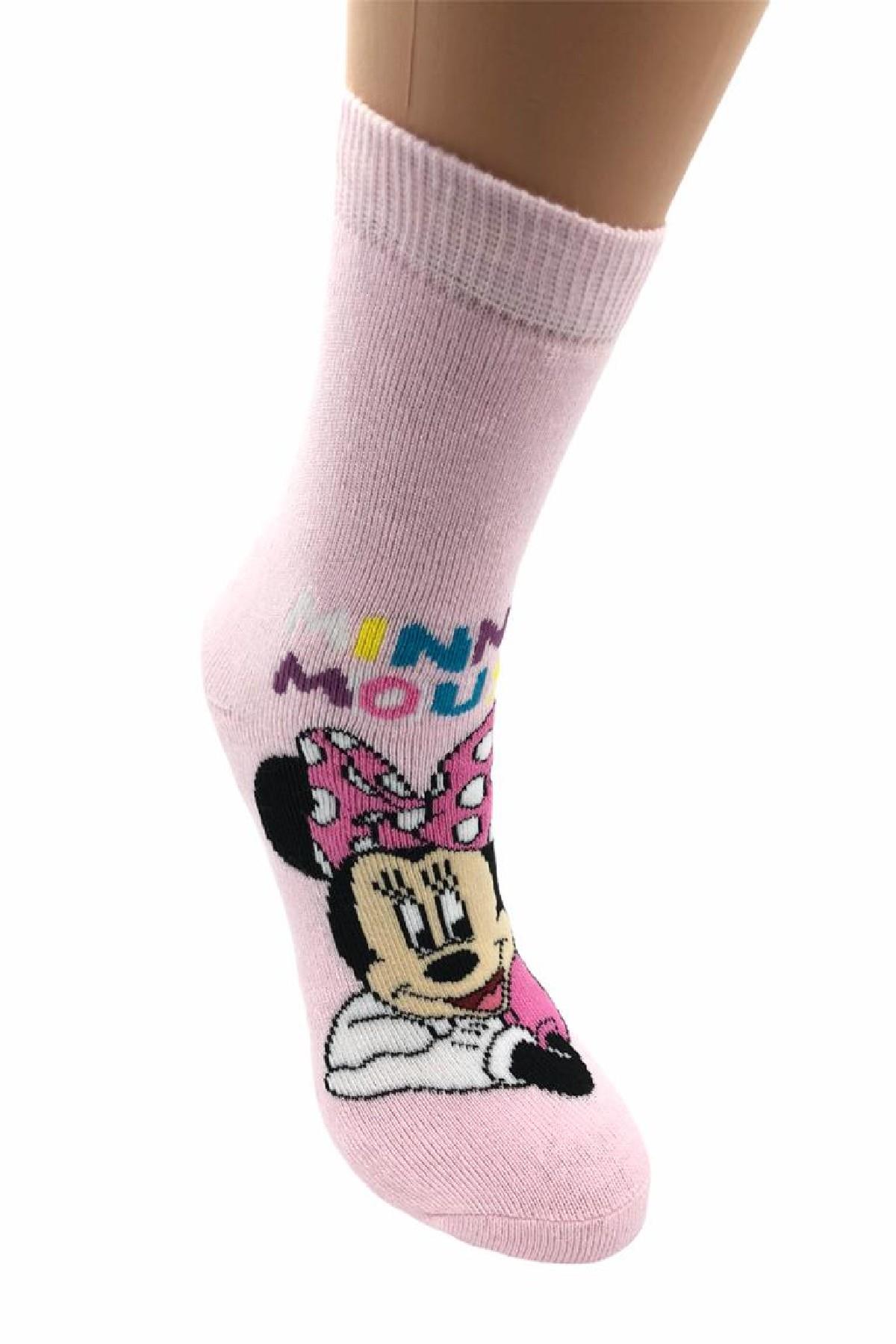 MINNIE MAUSE Havlu Kaydırmaz Tabanlı Çocuk Çorabı