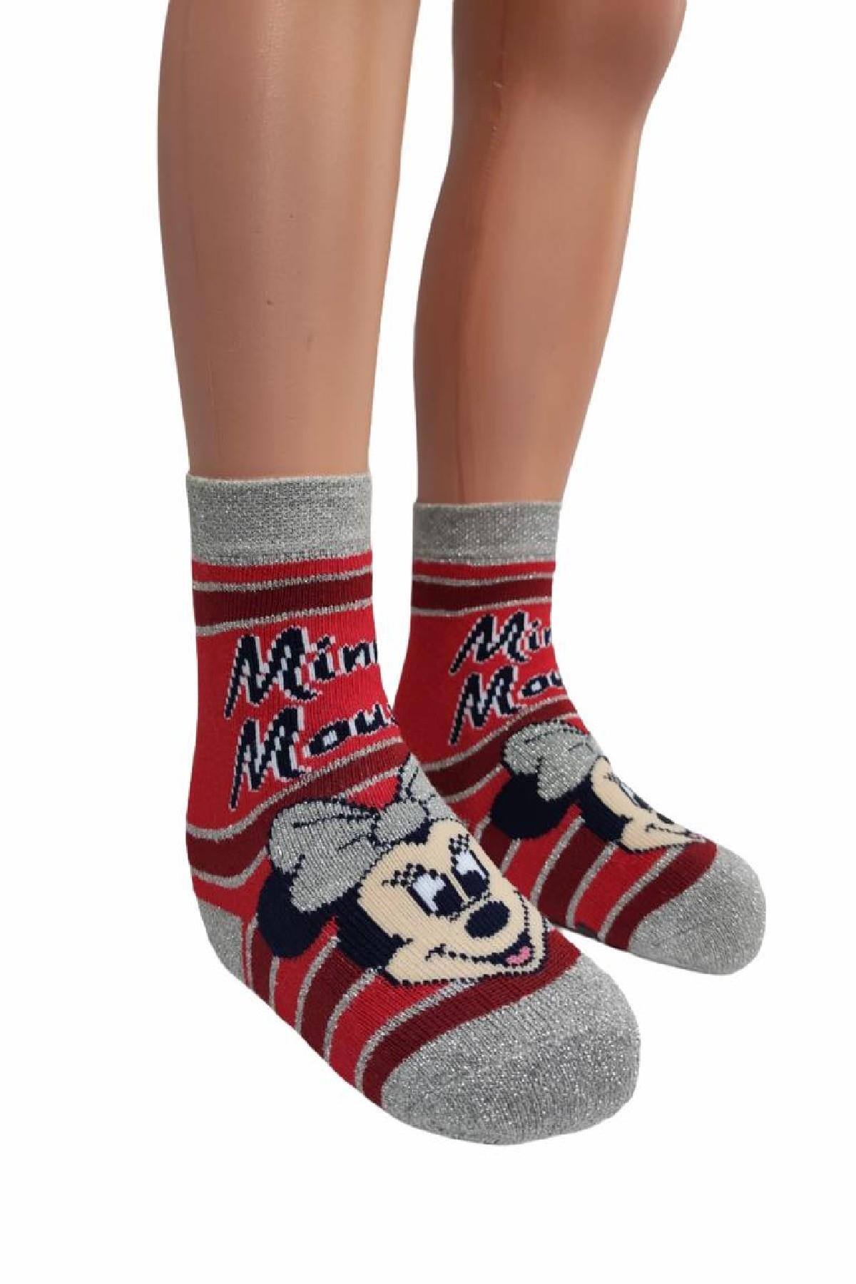 Minnie Mouse Kız Çocuk Çorabı