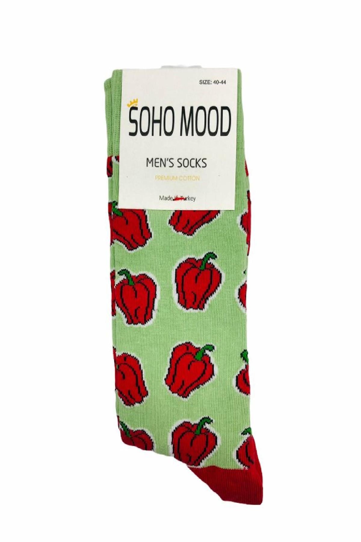 SOHO MOOD Biber Figürlü Erkek Çorabı 40-44