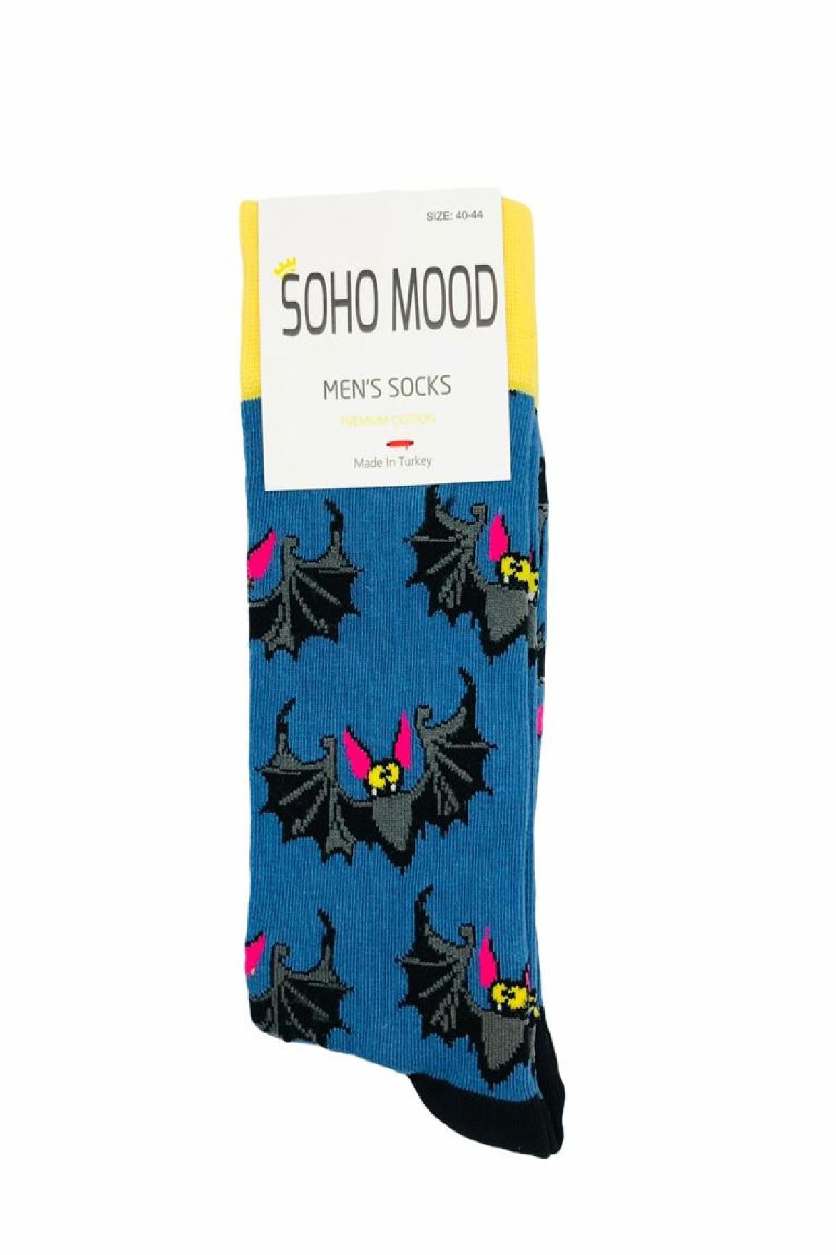 SOHO MOOD Yarasa Figürlü Erkek Çorabı 40-44
