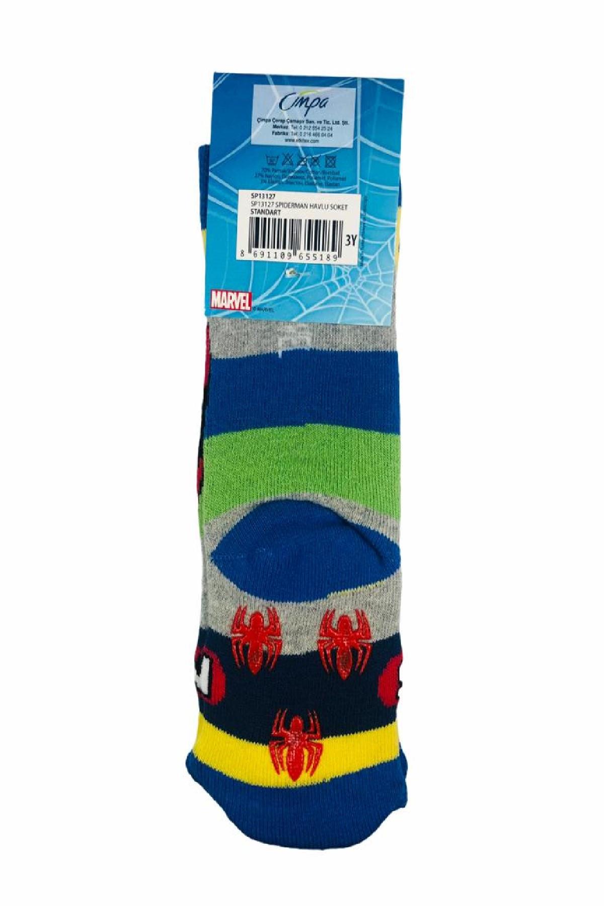 SPIDER-MAN Erkek Havlu Çocuk Çorabı