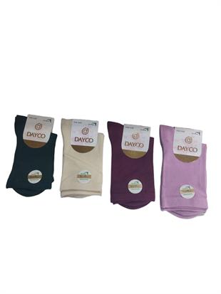 4LÜ ASORTİ BAMBU DİKİŞSİZ KADIN SOKET ÇORAP