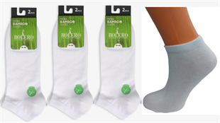 6LI KALİTELİ ERKEK BAMBU PATİK ÇORAP 40-44
