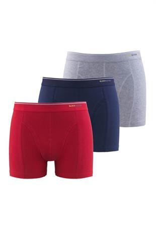 9673 Erkek Boxer 3lü Paket Tender Cotton - Siyah - L