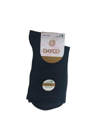 BAMBU DİKİŞSİZ SİYAH KADIN SOKET ÇORABI