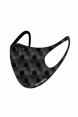 Blackspade Yıkanabilir Kumaş Yetişkin Maskesi - 90021 - Altıgen Desen