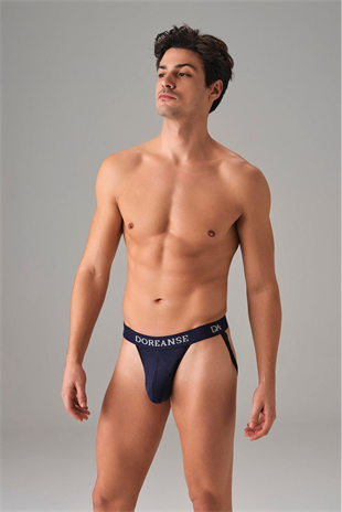 Erkek Fantezi Jockstrap string 1004 Lacivert