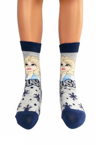 Frozen Elsa Kız Çocuk Çorabı