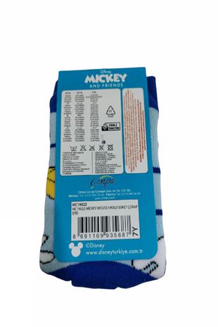 Mickey Figürlü Kışlık Çocuk Havlu Çorap