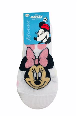 MINNIE MAUSE ÇİZGİ FİLM KARAKTERLİ PAMUK SNEAKER ÇOCUK ÇORABI