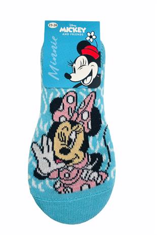 MINNIE MAUSE ÇİZGİ FİLM KARAKTERLİ PAMUK SNEAKER ÇOCUK ÇORABI