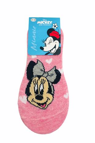 MINNIE MAUSE ÇİZGİ FİLM KARAKTERLİ PAMUK SNEAKER ÇOCUK ÇORABI