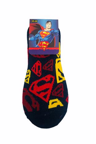 SUPERMAN ÇİZGİ FİLM KARAKTERLİ PAMUK SNEAKER ÇOCUK ÇORABI