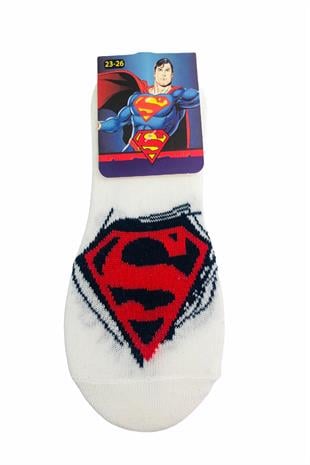 SUPERMAN ÇİZGİ FİLM KARAKTERLİ PAMUK SNEAKER ÇOCUK ÇORABI