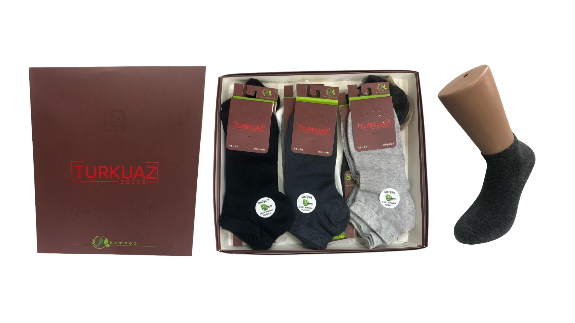 12'Lİ DİKİŞSİZ YAZLIK BAMBU ERKEK PATİK ÇORAP