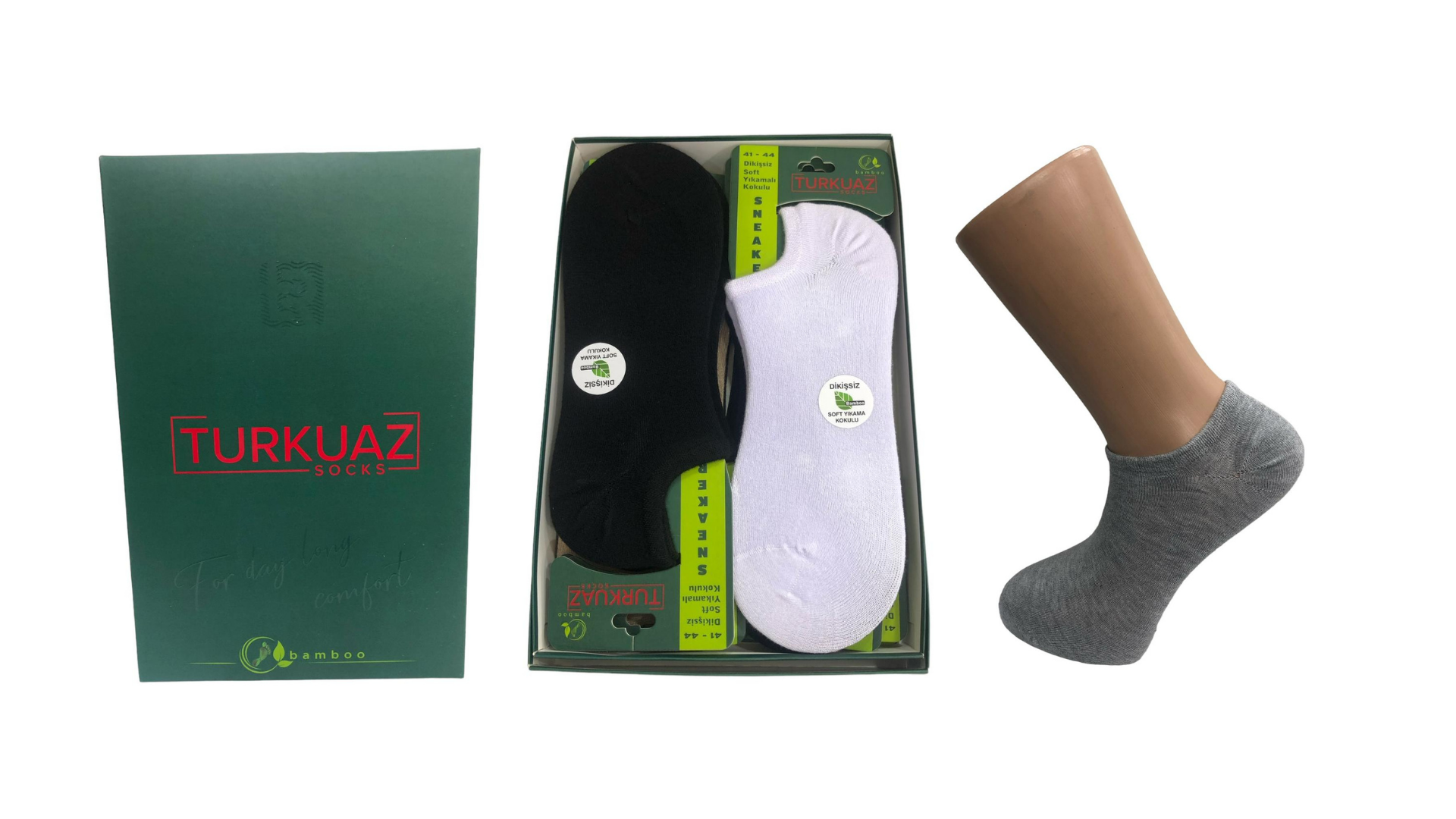 12'Lİ DİKİŞSİZ YAZLIK BAMBU ERKEK SNEAKERS ÇORAP