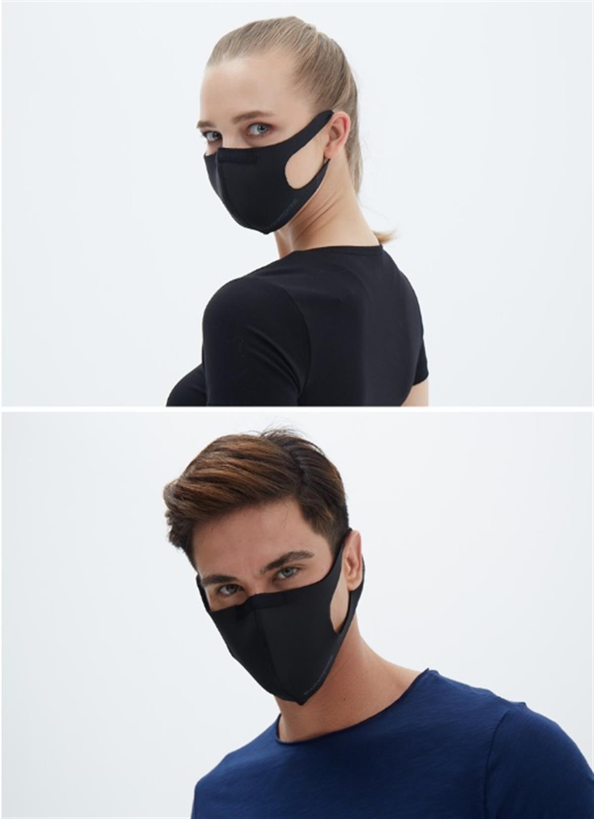 Blackspade Yıkanabilir Kumaş Yetişkin Maskesi - 90021 - Siyah