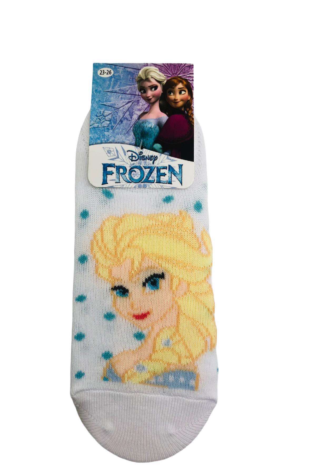 FROZEN ÇİZGİ FİLM KARAKTERLİ PAMUK SNEAKER ÇOCUK ÇORABI