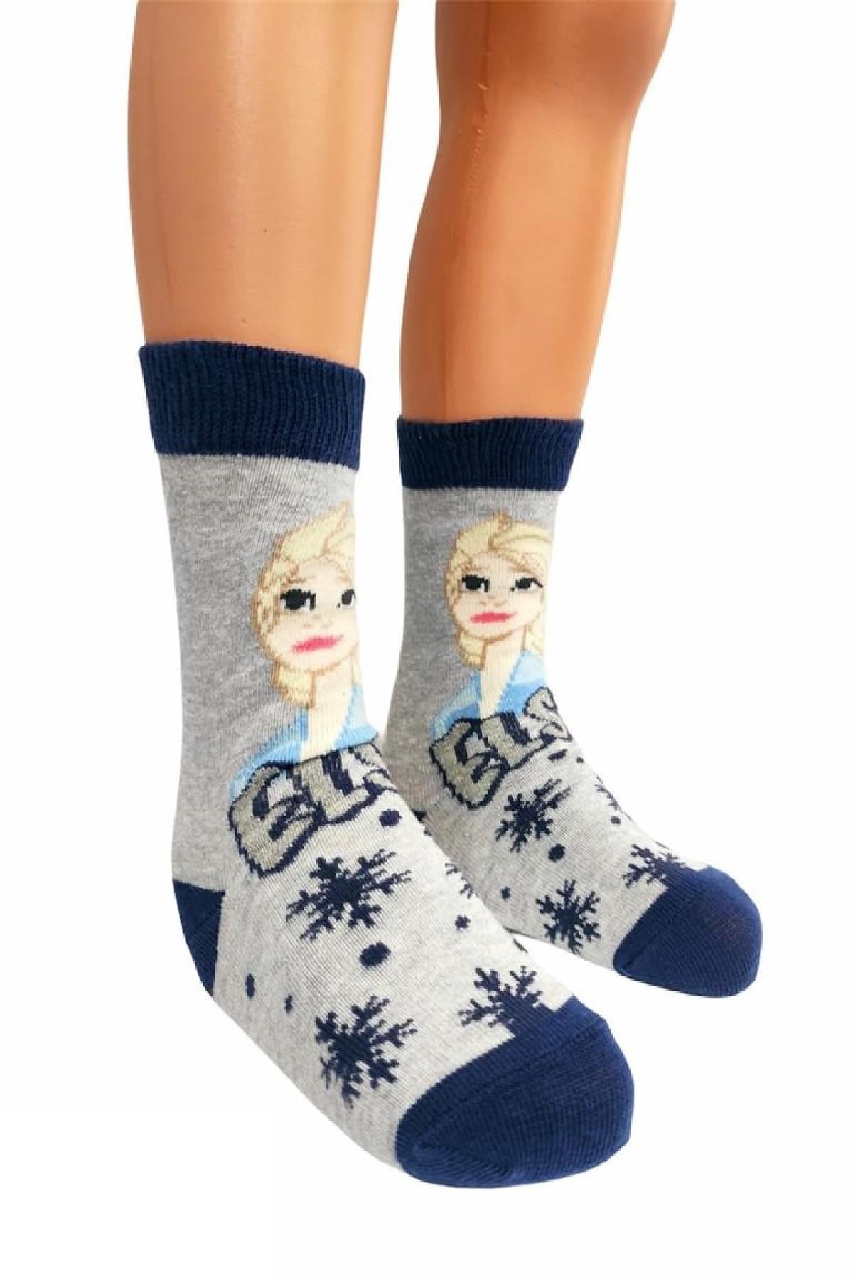 Frozen Elsa Kız Çocuk Çorabı