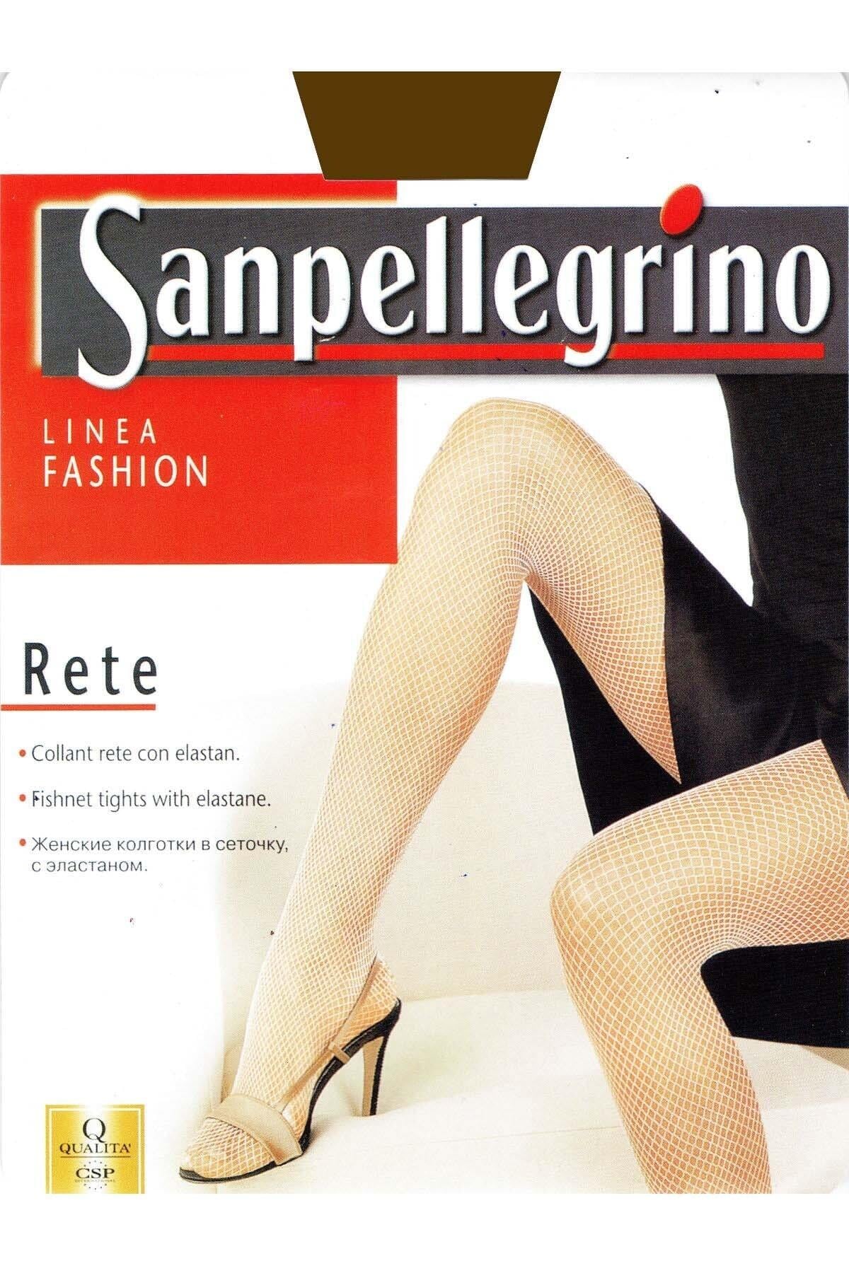 İtalian Sanpellegrino Kadın Siyah Kilotlu File Çorap