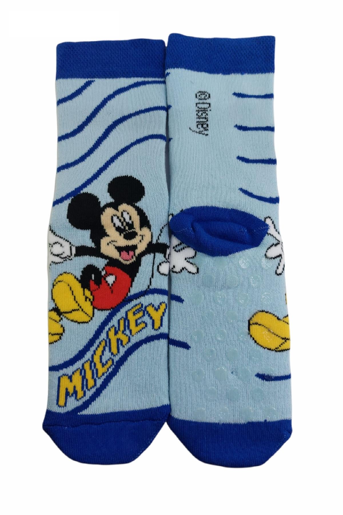 Mickey Figürlü Kışlık Çocuk Havlu Çorap