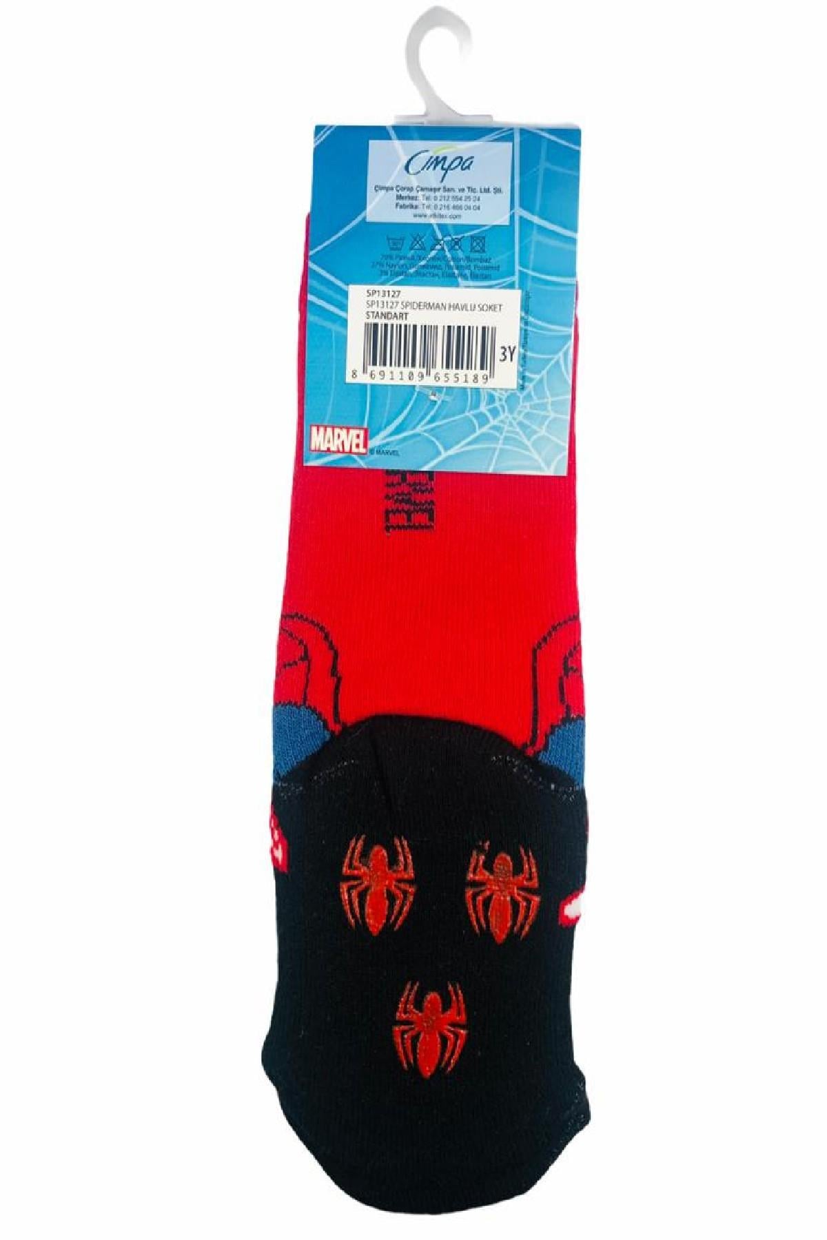 SPIDER-MAN Erkek Havlu Çocuk Çorabı