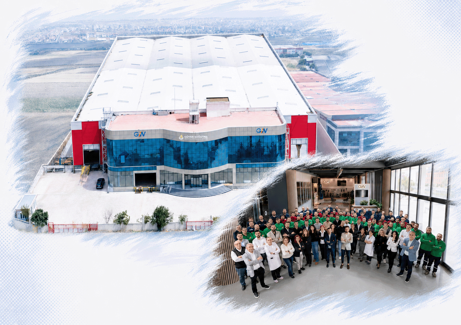 Güven Soğutma fabrikası ve üretim ekibi