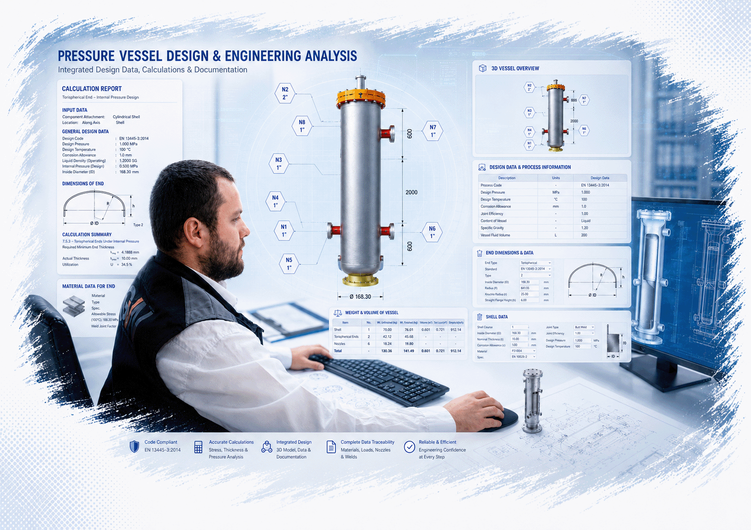 Visual Vessel Design ile basınçlı kap tasarımı