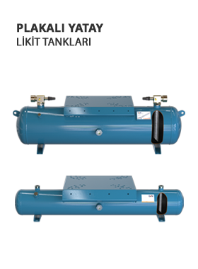 Plakalı Yatay Likit Tankları