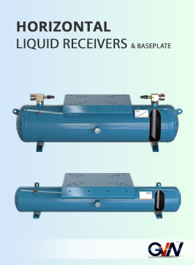 Horizontal Liquid Receivers & Baseplate