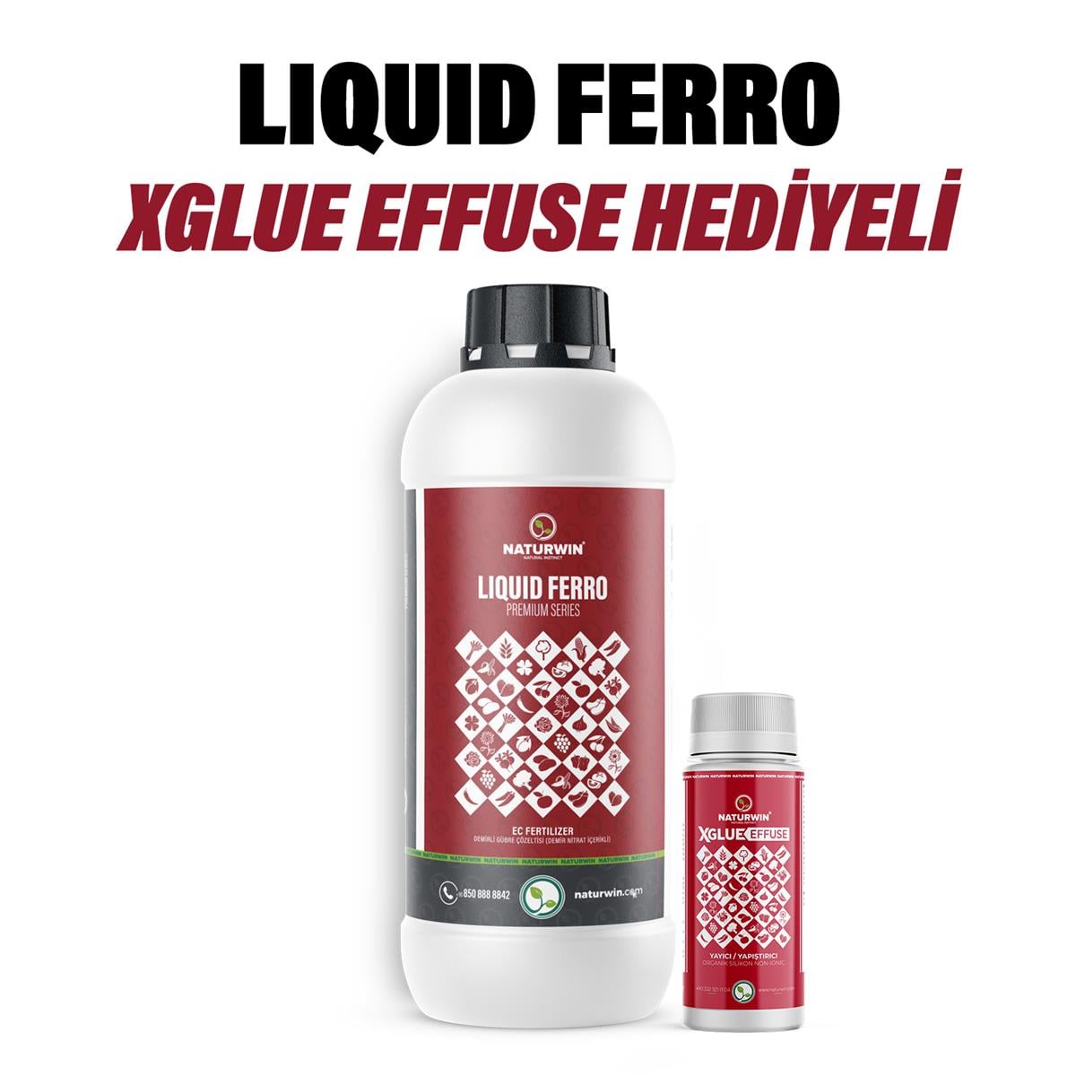 Liquid Ferro Sıvı Demir Gübre 1 Litre Xglue Effuse Hediyeli