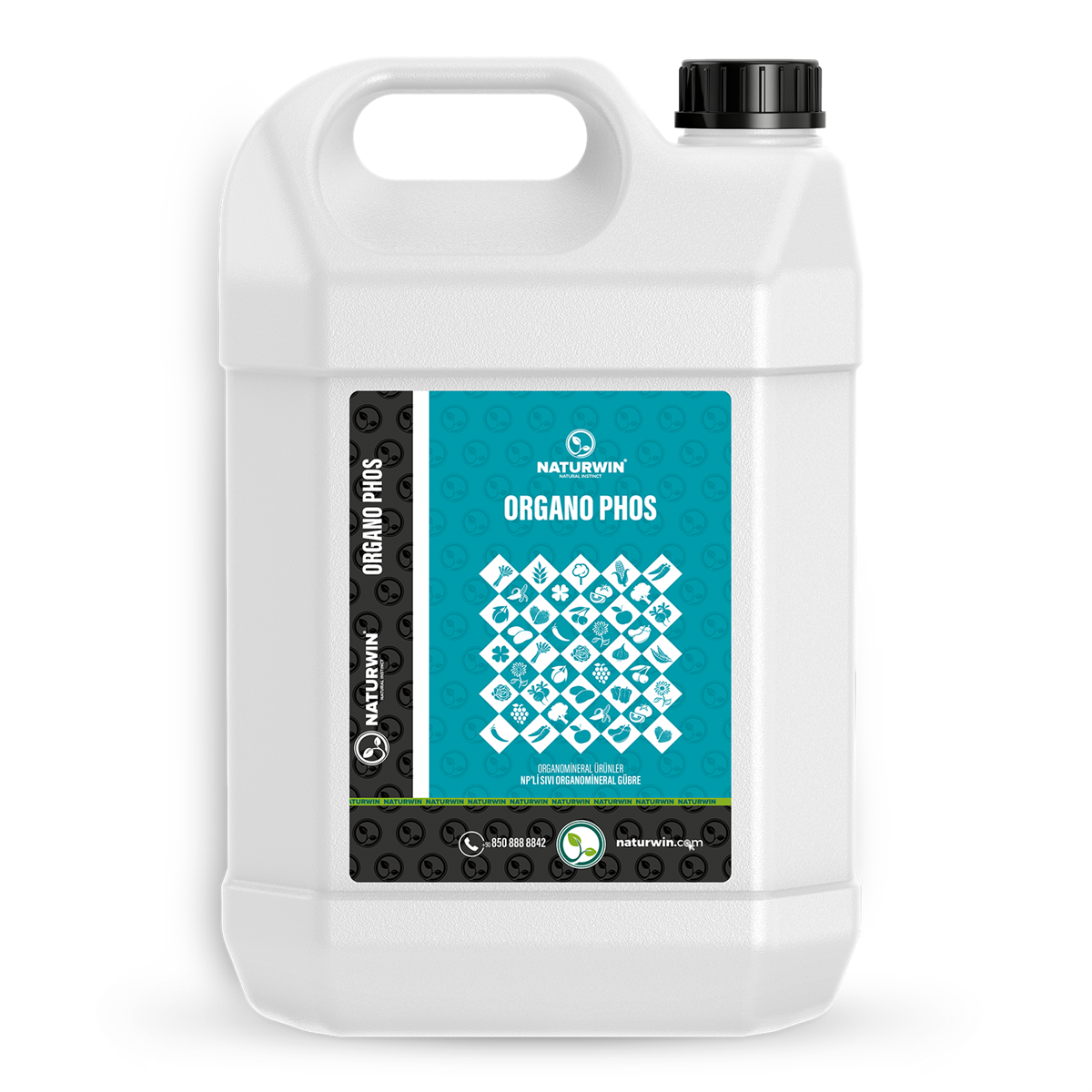 Organo Phos 5 Litre Azot Fosfor Sıvı Organomineral Gübre