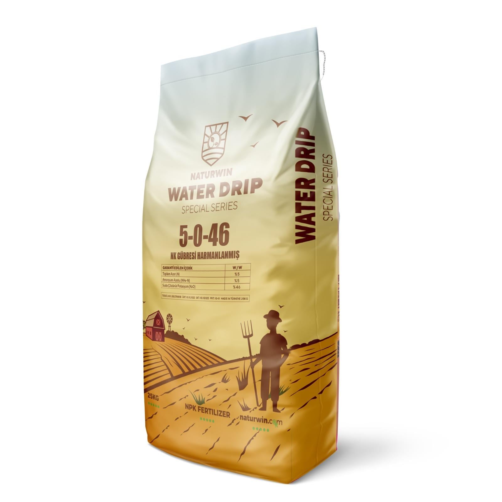 Damlama Gübresi Naturwin Water Drip 5-0-46 Npk Gübre 25 Kg
