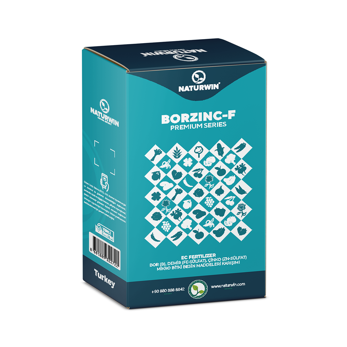 Naturwin Borzinc F (%6 Bor %11 Çinko %2 Demir) Toz Gübre 1 KG
