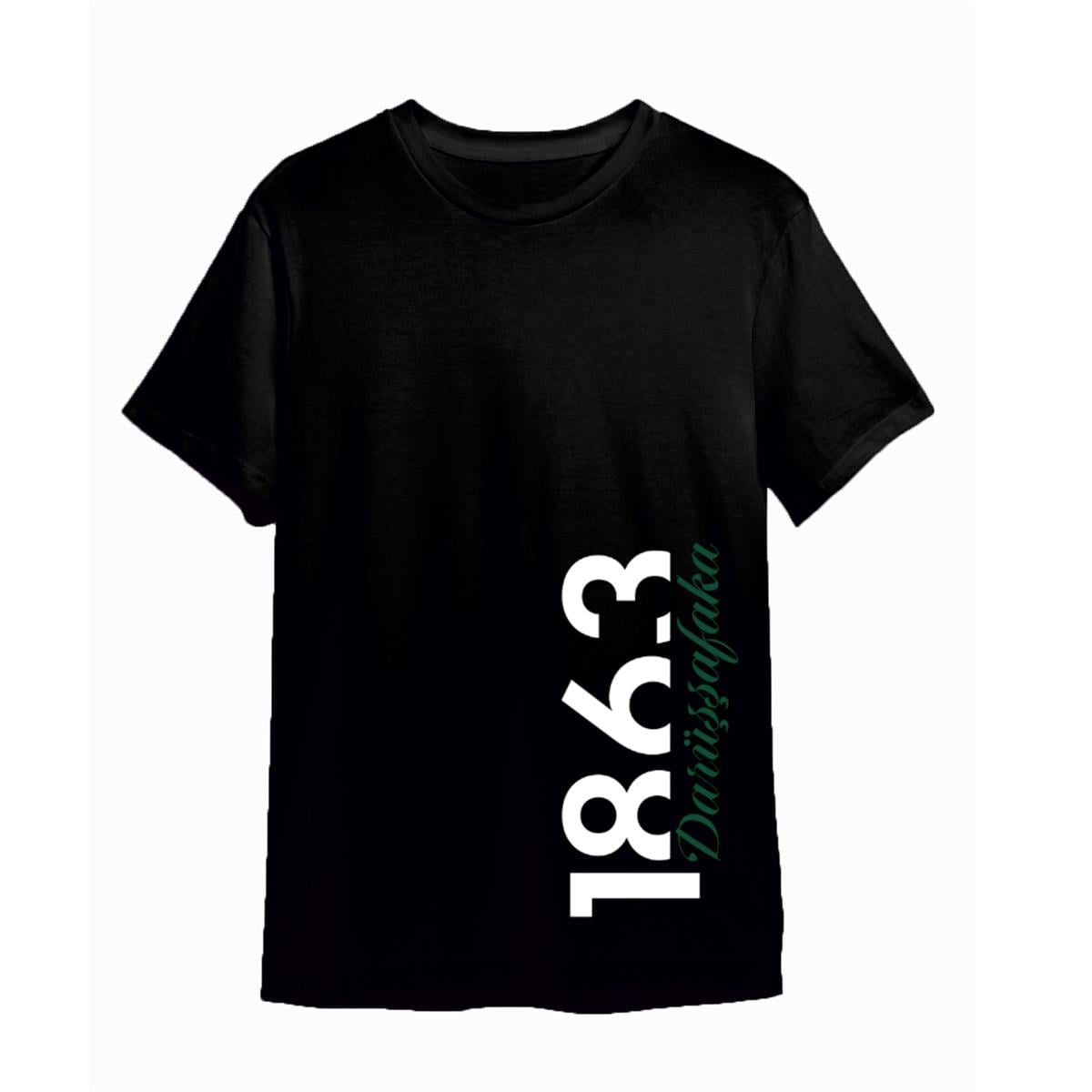 Bisiklet Yaka 1863 Baskılı Daçka Tişört