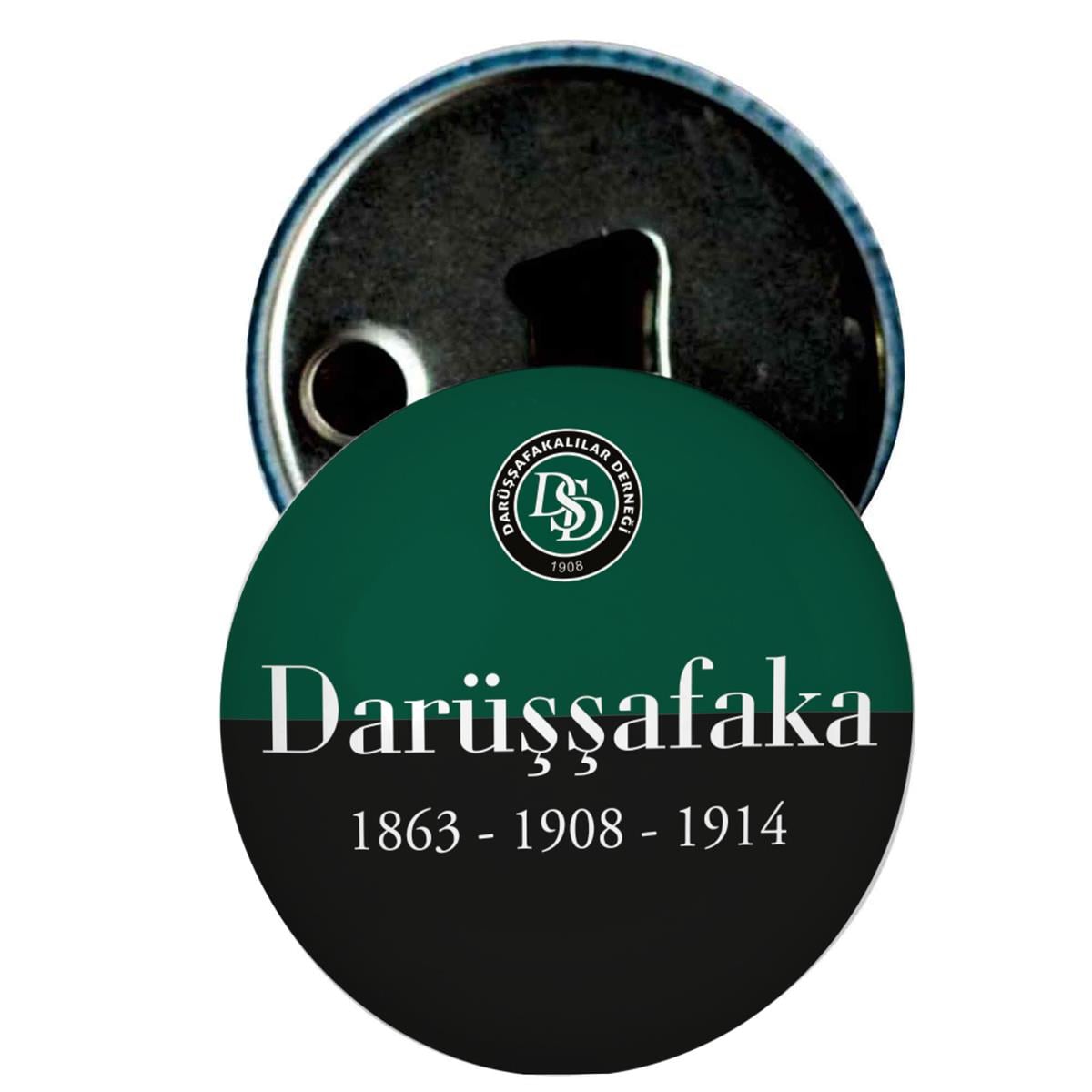 Daçka Yeşil Siyah Baskılı Buzdolabı Magnet Kapak Açacak
