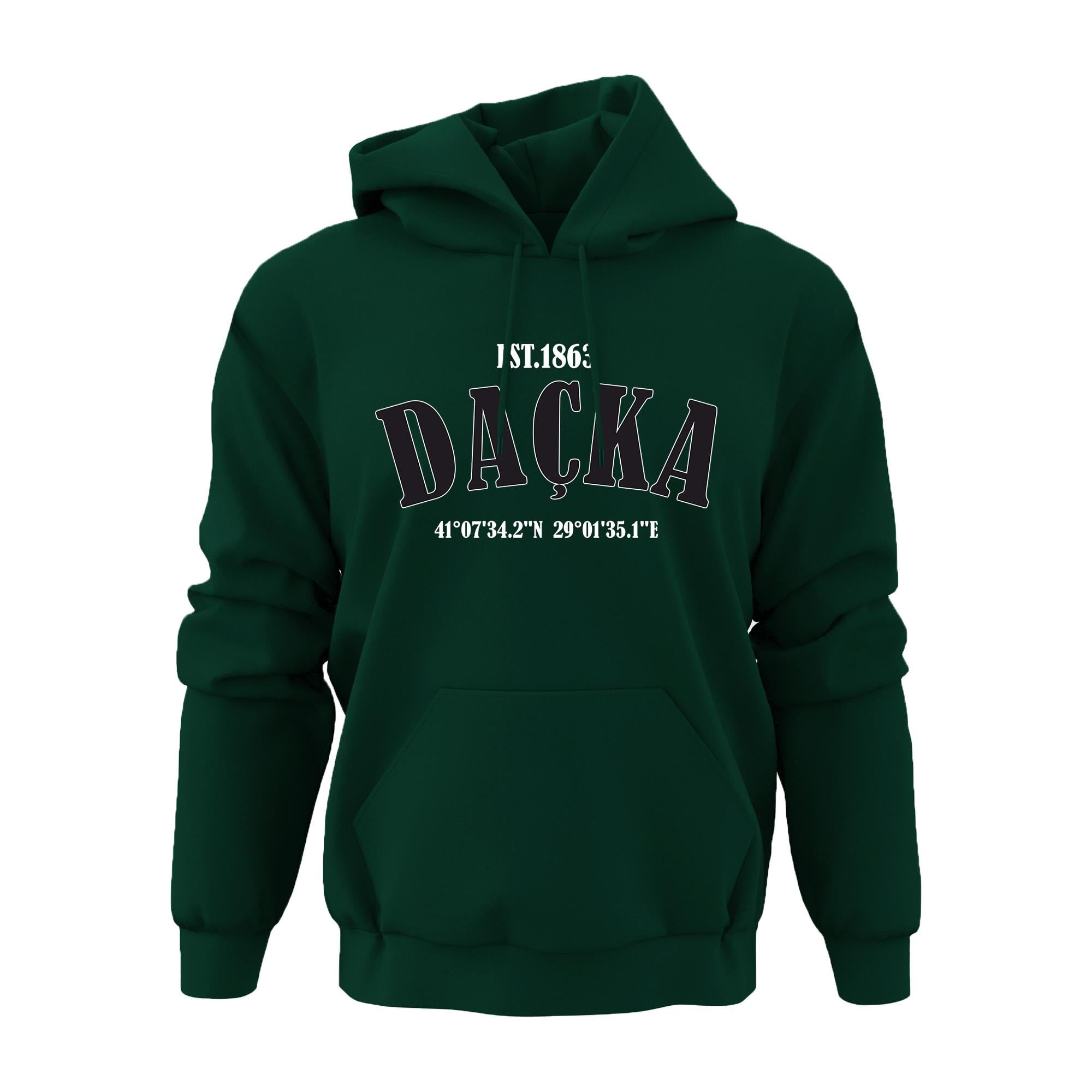 Yeşil Kapüşonlu Sweatshirt Hoodie Darüşşafaka Lisesi Konum