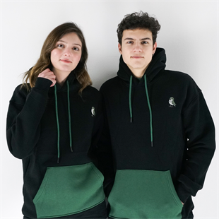 Yuvada Duran Kırlangıç Unisex Hoodie Siyah