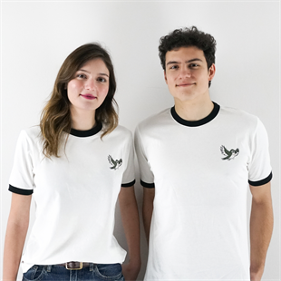 Yuvaya Doğru Kırlangıç Unisex Tişört Beyaz