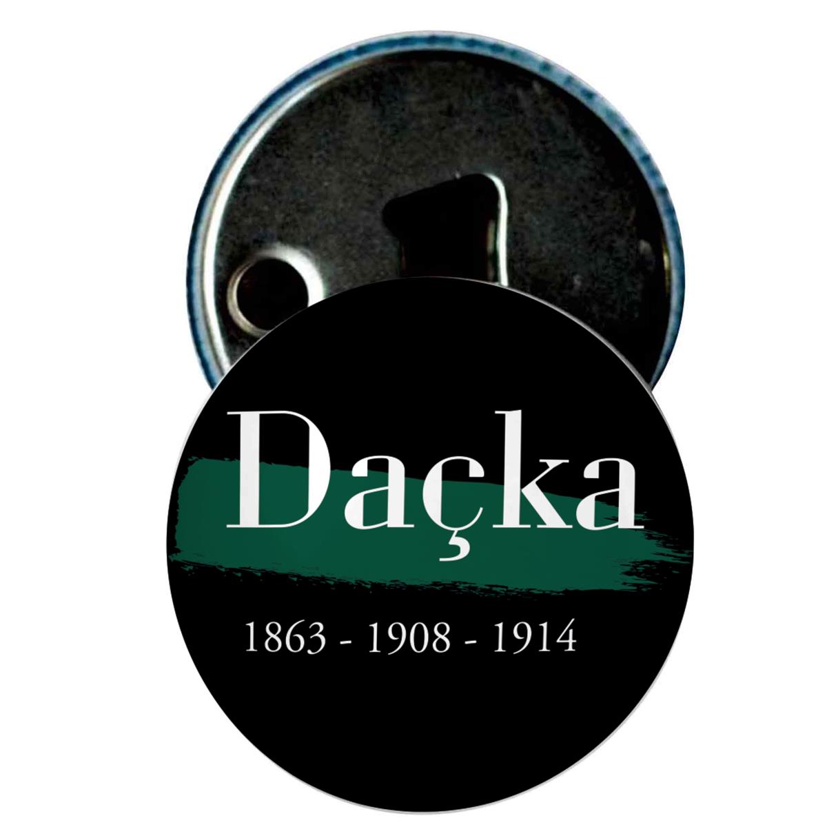 Daçka Fırça İzi Detay Baskılı Tarihli Buzdolabı Magnet Kapak Açacak