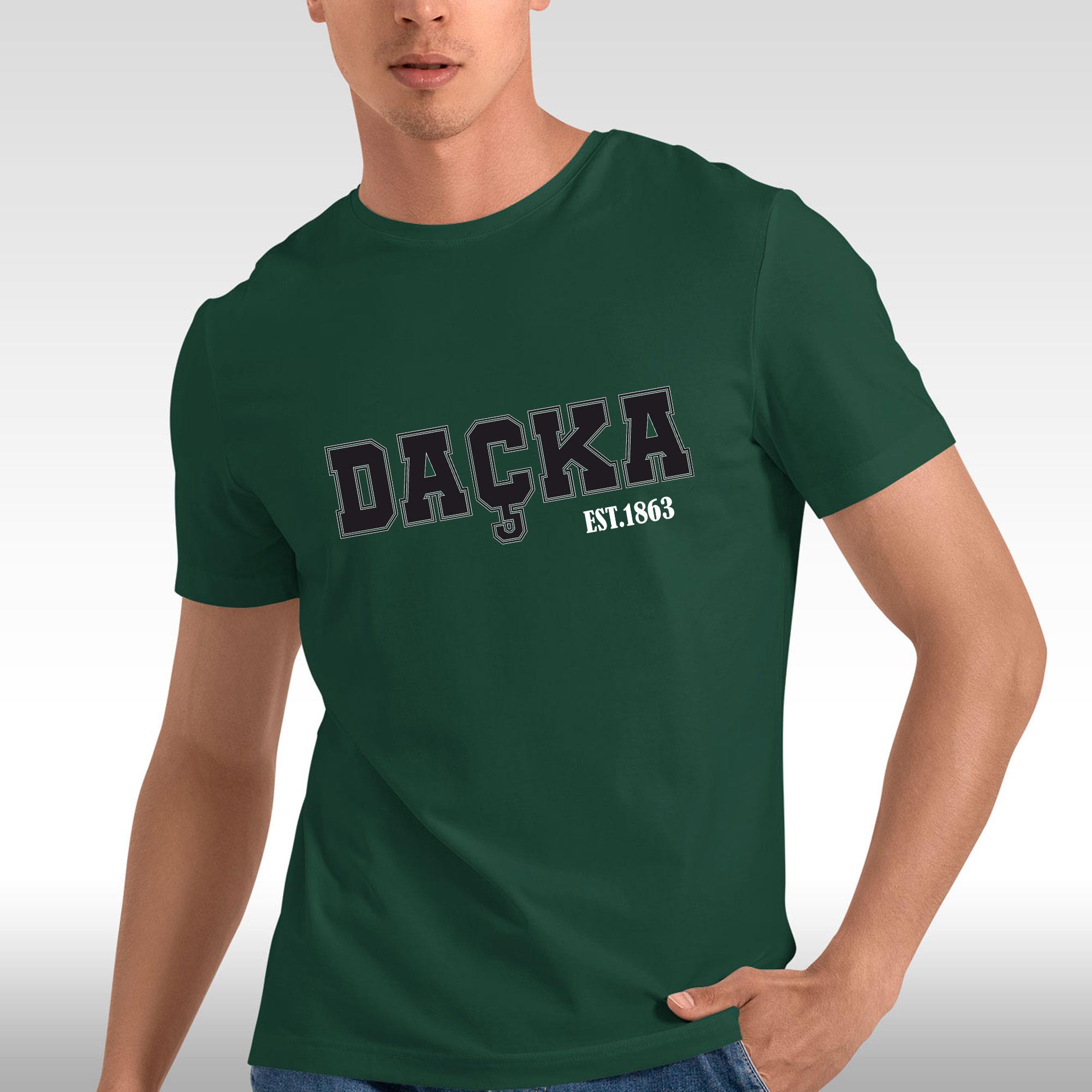 Darüşşafaka Bisiklet Yaka Yeşil Tişört Daçka 1863