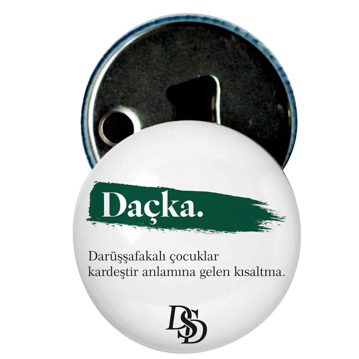 Darüşşafakalı Çocuklar Kardeştir Baskılı Beyaz Buzdolabı Magnet Kapak Açacak