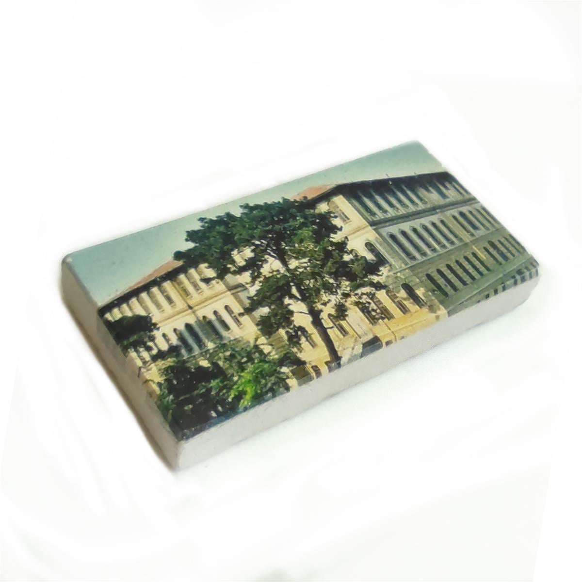 Nostaljik Bina Baskılı Taş Magnet