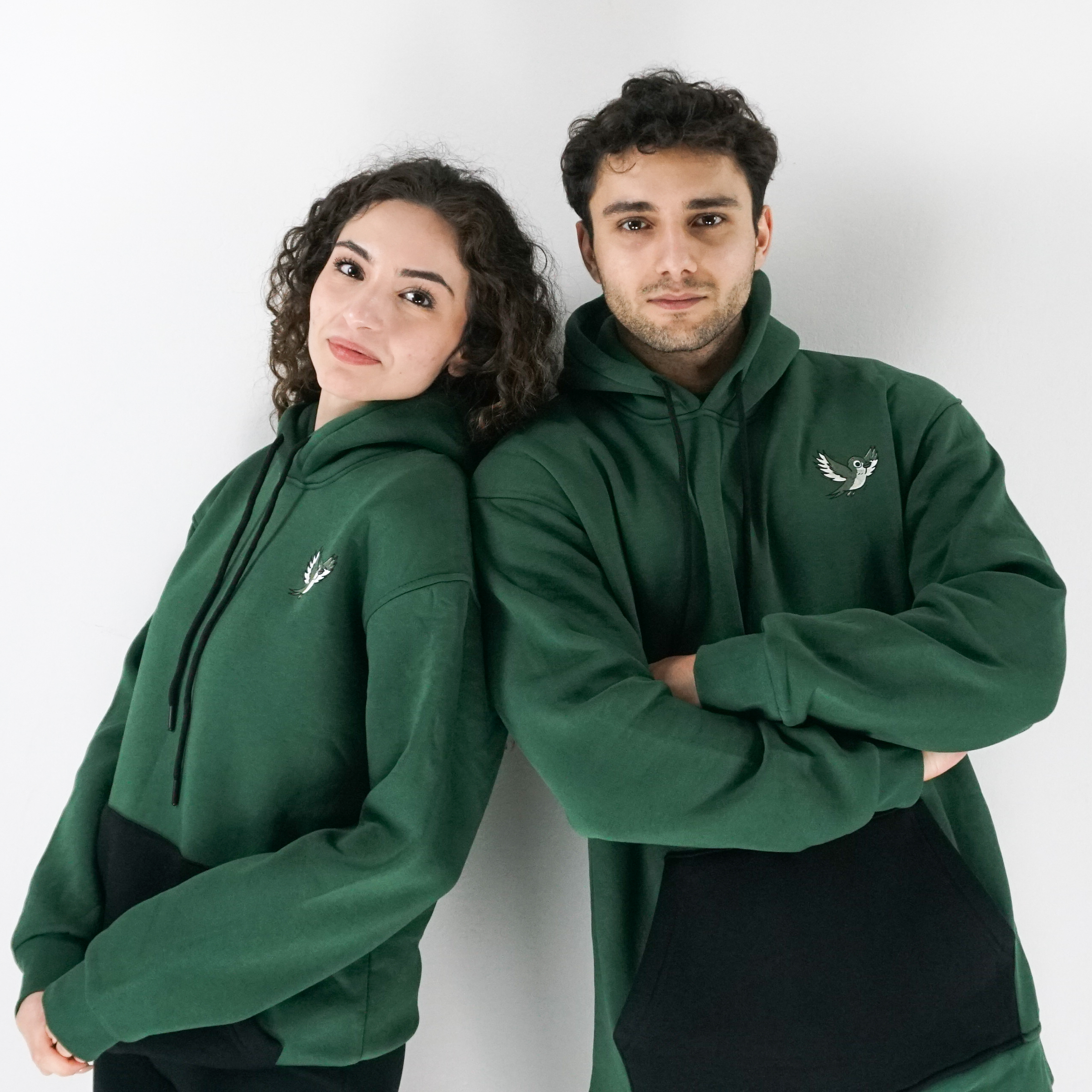 Yuvaya Doğru Kırlangıç Unisex Hoodie Yeşil