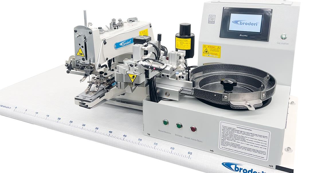 BRODERİ BD-1377-K Dırect Drive Kovalı Düğme Makinası