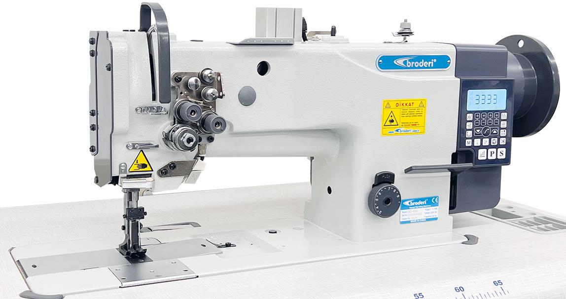 BRODERİ BD-896 Çift İğne Çift Papuç İğne Ve Ayak Transportlu Deri Makinası